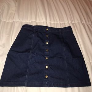 Denim mini skirt